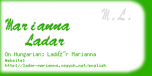 marianna ladar business card